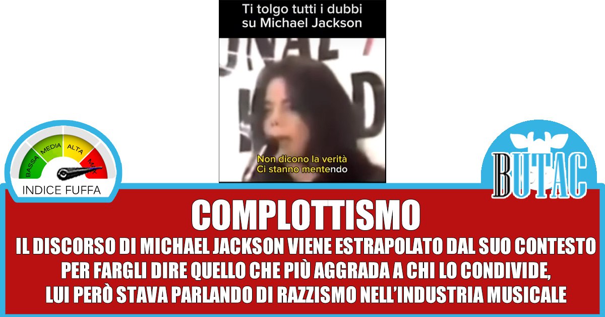 Michael Jackson da Butac.it