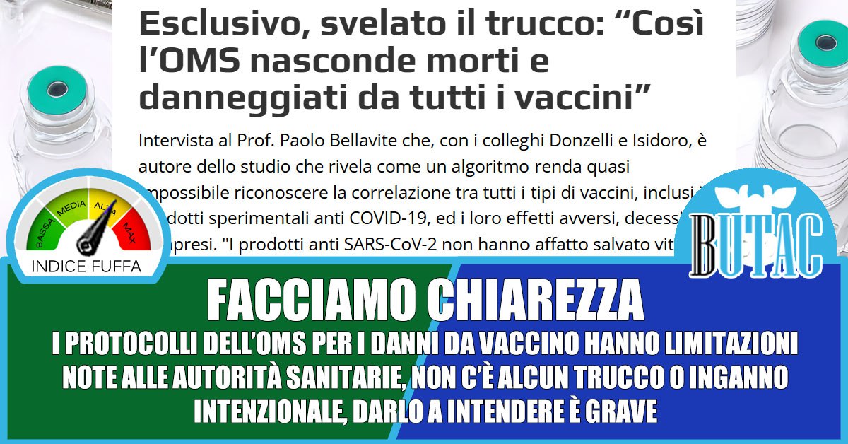 L’OMS nasconde i dati dei morti da vaccino?