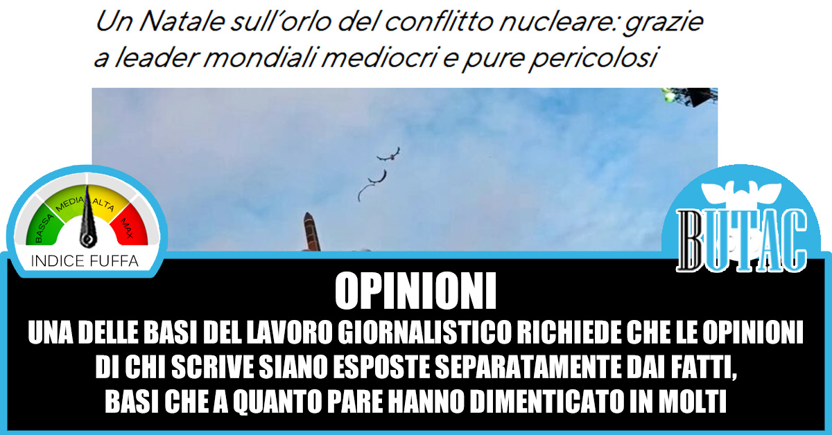 Un Natale sull’orlo del conflitto nucleare